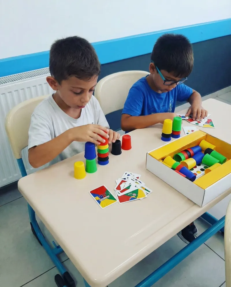 Nilüfer Ana Okulları kampüslerinde çocuklar etkinlik yapıyor